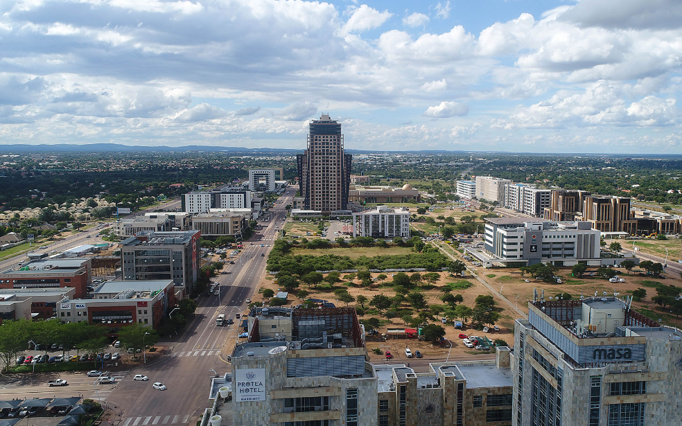 Main Mall &amp; CBD, Gaborone, Botswana